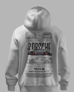 Men's Graphic Print white Hooide