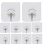 Hooks-Transparent Self Adhesive Hooks Hanger(Pack of 12)