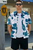 Men's Printed Half Sleeves Regular Collar Casual Shirt