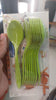 Plastic pack of 6 spoon. & silicone oil sputula-1 & oil brush-1 Piece- random Colour