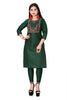 Women's Embroidery Cotton Slub Kurti