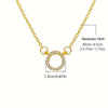 Women's Stone Pendant with Chain Micro Plating