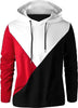 Cotton Blend Color Block Full Sleeves Hooded T-Shirt