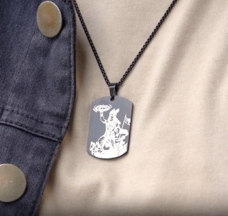 Guiding Krishna Godform Pendant with Chain