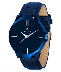Men's Analog Leather Watch - Plain series exclusive