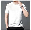 Polyester Stretchable Solid Half Sleeves Mens Round Neck T-Shirt Pack Of 4