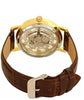 Unique Gold Dial Leather Analog Watch - for Men