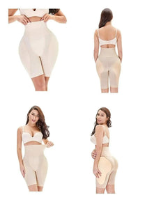 Tummy Tucker Women's High Waist with Anti Rolling Strips Shapewear for Women, Tummy Shaper Comfortable Seamless Shapewear Beige