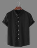 TRYTHIS Cotton Solid Half Sleeves Polo Neck Mens Shirt