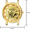 Unique Gold Dial Leather Analog Watch - for Men